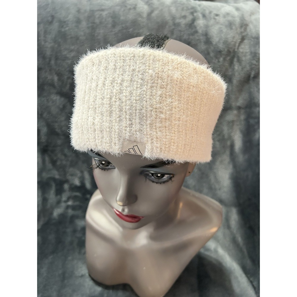 Adidas Women's Lifestyle Fuzzy Headband White/Grey One Size (YB)